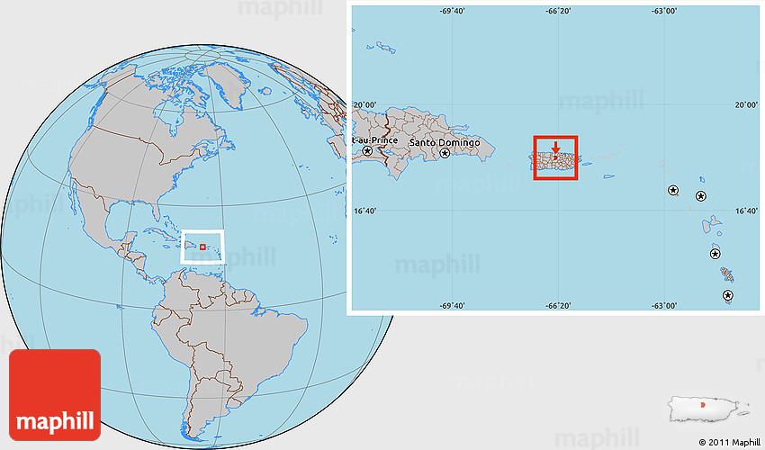 Gray Location Map of Morovis