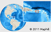 Shaded Relief Location Map of Patillas