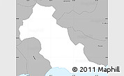 Gray Simple Map of Patillas
