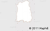 Classic Style Simple Map of Ponce, cropped outside