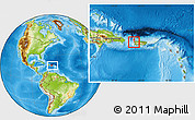 Physical Location Map of Rincón, within the entire country