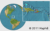 Satellite Location Map of Rincón