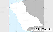 Gray Simple Map of Rincón