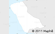 Silver Style Simple Map of Rincón