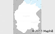 Gray Simple Map of Río Grande