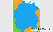 Political Simple Map of Río Grande