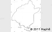 Blank Simple Map of Salinas, cropped outside