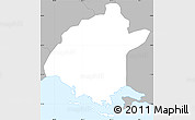 Gray Simple Map of Salinas