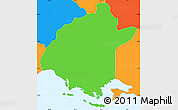 Political Simple Map of Salinas