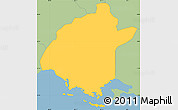 Savanna Style Simple Map of Salinas