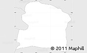 Silver Style Simple Map of San Germán