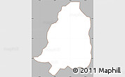 Gray Simple Map of San Lorenzo, cropped outside