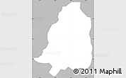 Gray Simple Map of San Lorenzo, single color outside
