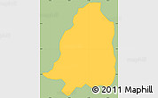 Savanna Style Simple Map of San Lorenzo, single color outside