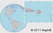 Gray Location Map of San Sebastián