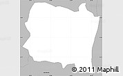 Gray Simple Map of San Sebastián