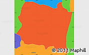 Political Simple Map of San Sebastián