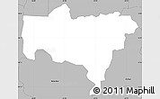 Gray Simple Map of Utuado