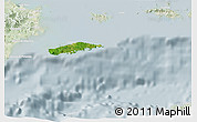 Satellite 3D Map of Vieques, lighten