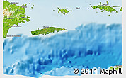 Satellite 3D Map of Vieques, physical outside