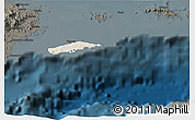 Shaded Relief 3D Map of Vieques, darken