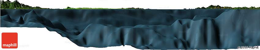 Satellite Horizon Map of Vieques, darken
