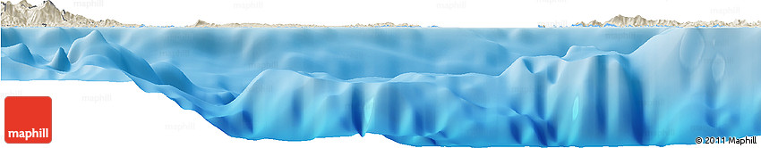 Shaded Relief Horizon Map of Vieques
