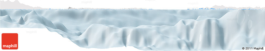 Silver Style Horizon Map of Vieques, single color outside