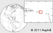 Blank Location Map of Vieques, within the entire country