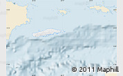 Classic Style Map of Vieques, single color outside