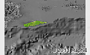 Satellite Map of Vieques, desaturated