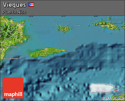 Satellite Map of Vieques