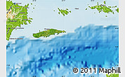 Satellite Map of Vieques, physical outside