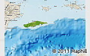 Satellite Map of Vieques, shaded relief outside