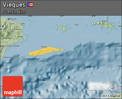 Savanna Style Map of Vieques