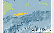Savanna Style Map of Vieques, single color outside