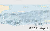 Classic Style Panoramic Map of Vieques, single color outside