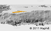 Political Panoramic Map of Vieques, desaturated
