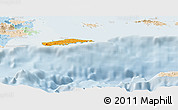 Political Panoramic Map of Vieques, lighten