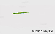 Satellite Panoramic Map of Vieques, cropped outside