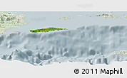 Satellite Panoramic Map of Vieques, lighten