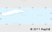 Gray Simple Map of Vieques, single color outside