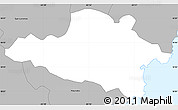 Gray Simple Map of Yabucoa