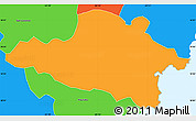 Political Simple Map of Yabucoa