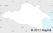 Silver Style Simple Map of Yabucoa