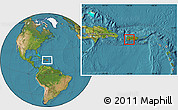 Satellite Location Map of Yauco