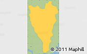 Savanna Style Simple Map of Yauco