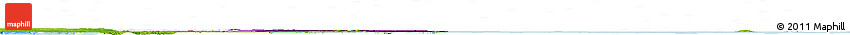 Flag Horizon Map of Qatar, physical outside, bathymetry sea