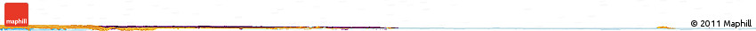 Flag Horizon Map of Qatar, political outside, flag aligned to the middle