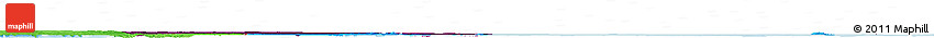 Flag Horizon Map of Qatar, political shades outside, flag rotated